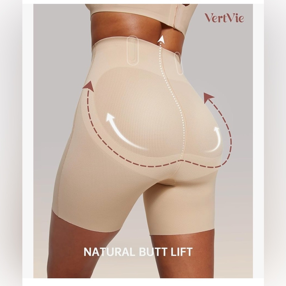 NEW! Women's Seamless Shapewear Shorts Nude-S - Picture 3 of 5